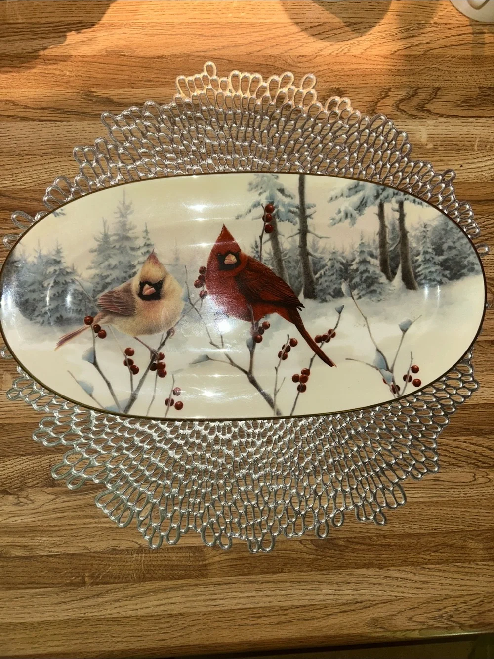 Lenox Winter Greetings Sandwich Tray